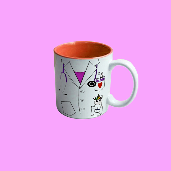 PERSONALIZA CON UN DISEÃO UNICO TU TAZA CERAMICA 11OZ COLOR INTERNO NARANJA